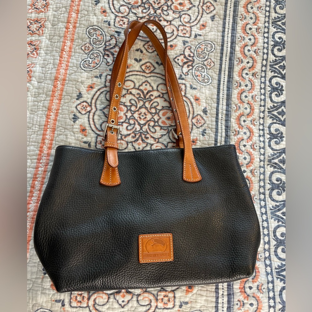 Dooney & Bourke Black Pebble Leather Handbag